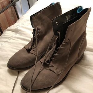 Steve Madden suede combat boots